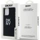 DKNY Liquid Silicone Metal Logo iPhone 15 Pro Max Case - Black