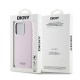 DKNY Liquid Silicone Small Metal Logo MagSafe case for iPhone 15 Pro - pink