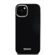 DKNY Liquid Silicone Small Metal Logo MagSafe Case for iPhone 15 Plus / 14 Plus - Black