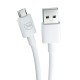 3mk Hyper Cable USB-A / micro USB 5V 2.4A 1.2m - white