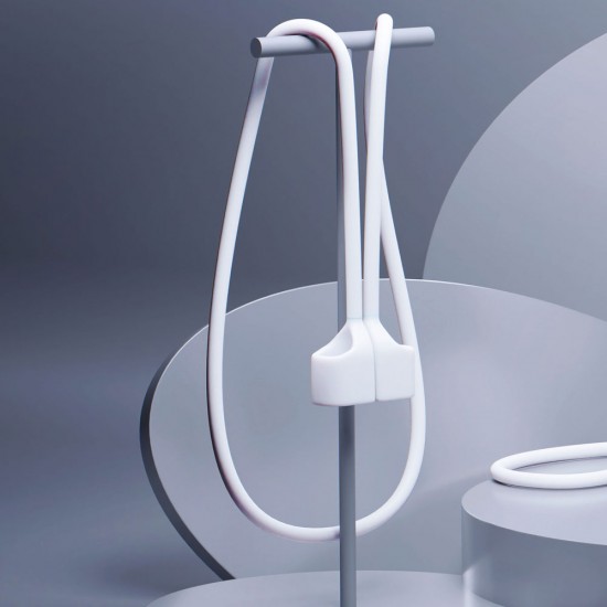 3mk Silicon AirPods Case for AirPods 2 - white