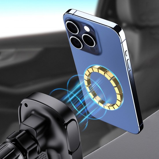 Dudao FW11 Car Phone Holder with 15W Inductive Charger for Air Vent/Cockpit - Black