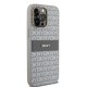 DKNY Leather Mono Stripe & Metal Logo case for iPhone 14 Pro - beige