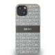DKNY Leather Mono Stripe & Metal Logo case for iPhone 15 / 14 / 13 - beige