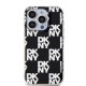 DKNY IML Checkered Mono Pattern case for iPhone 15 Pro - black