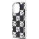 DKNY IML Checkered Mono Pattern case for iPhone 15 Pro - black