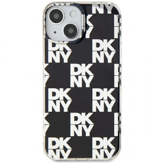DKNY IML Checkered Mono Pattern case for iPhone 15 Plus / 14 Plus - black