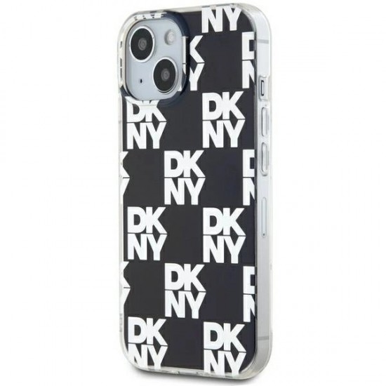 DKNY IML Checkered Mono Pattern case for iPhone 15 / 14 / 13 - black