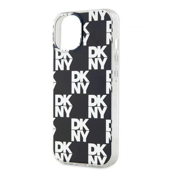 DKNY IML Checkered Mono Pattern case for iPhone 15 / 14 / 13 - black