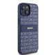 DKNY Leather Mono Stripe & Metal Logo case for iPhone 15 / 14 / 13 - blue