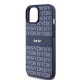 DKNY Leather Mono Stripe & Metal Logo case for iPhone 15 / 14 / 13 - blue