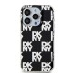 DKNY IML Checkered Mono Pattern case for iPhone 15 Pro Max - black