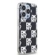 DKNY IML Checkered Mono Pattern case for iPhone 15 Pro Max - black