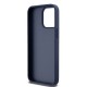DKNY Leather Mono Stripe & Metal Logo case for iPhone 15 Pro Max - blue