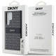DKNY Leather Mono Stripe & Metal Logo case for Samsung Galaxy S24 Ultra - black