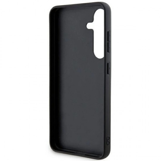 DKNY Leather Mono Stripe & Metal Logo case for Samsung Galaxy S24+ - black