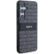 DKNY Leather Mono Stripe & Metal Logo case for Samsung Galaxy S24 - black