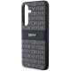DKNY Leather Mono Stripe & Metal Logo case for Samsung Galaxy S24 - black