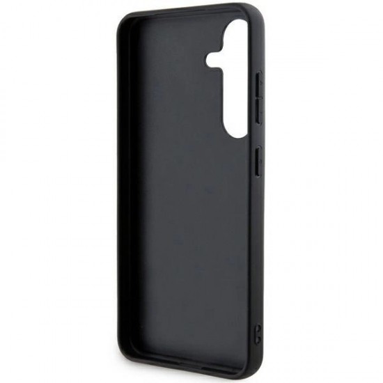 DKNY Leather Mono Stripe & Metal Logo case for Samsung Galaxy S24 - black