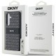 DKNY Leather Mono Stripe & Metal Logo case for Samsung Galaxy S24 - black