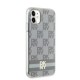 DKNY IML Checkered Mono Pattern & Printed Stripes MagSafe case for iPhone 11 / Xr - beige