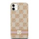 DKNY IML Checkered Mono Pattern & Printed Stripes MagSafe case for iPhone 11 / Xr - pink
