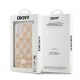 DKNY IML Checkered Mono Pattern & Printed Stripes MagSafe case for iPhone 11 / Xr - pink