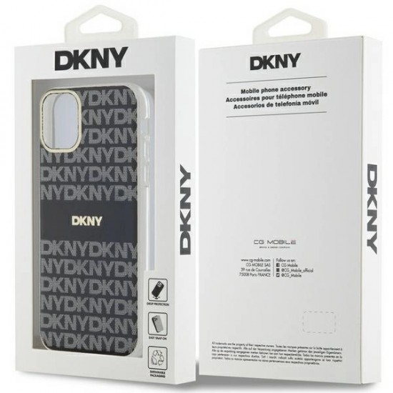 DKNY IML Mono & Stripe MagSafe case for iPhone 11 / Xr - black