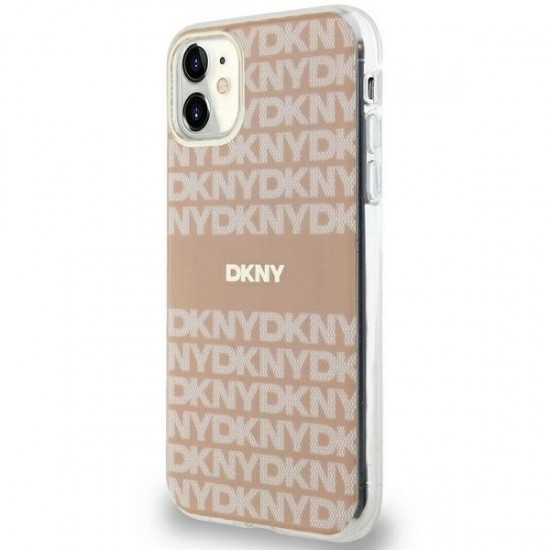 DKNY IML Mono & Stripe MagSafe case for iPhone 11 / Xr - pink