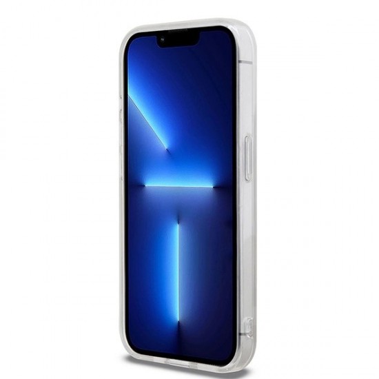 DKNY IML Checkered Mono Pattern & Printed Stripes MagSafe case for iPhone 13 Pro / 13 - beige