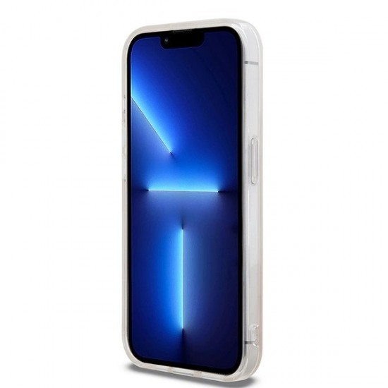 DKNY IML Checkered Mono Pattern & Printed Stripes MagSafe case for iPhone 13 Pro Max - pink