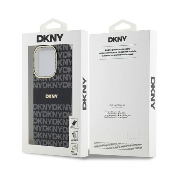 DKNY IML Mono & Stripe MagSafe case for iPhone 14 Pro - black