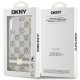 DKNY IML Checkered Mono Pattern & Printed Stripes MagSafe case for iPhone 15 / 14 / 13 - beige