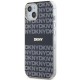 DKNY IML Mono & Stripe MagSafe Case for iPhone 15/14/13 - Black