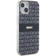 DKNY IML Mono & Stripe MagSafe Case for iPhone 15/14/13 - Black