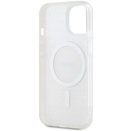 DKNY IML Mono & Stripe MagSafe case for iPhone 15 / 14 / 13 - pink