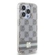 DKNY IML Checkered Mono Pattern & Printed Stripes MagSafe case for iPhone 14 Pro Max - beige