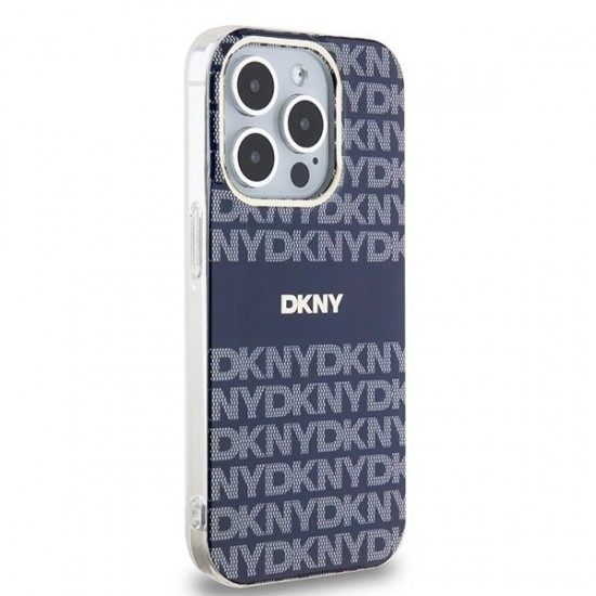 DKNY IML Mono & Stripe MagSafe case for iPhone 15 Pro - blue
