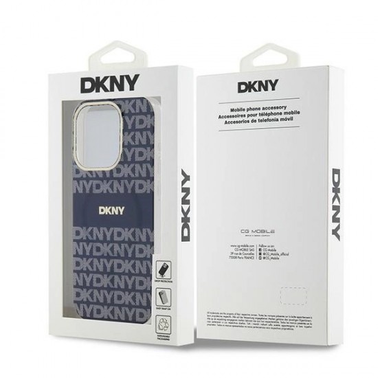 DKNY IML Mono & Stripe MagSafe case for iPhone 15 Pro - blue
