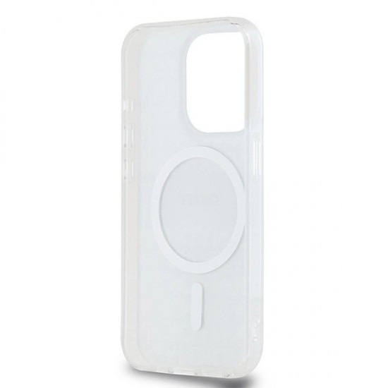 DKNY IML Mono & Stripe MagSafe case for iPhone 15 Pro - beige