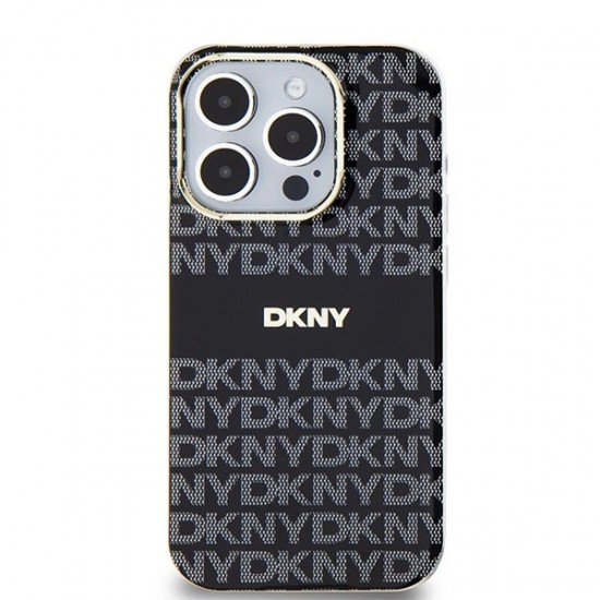 DKNY IML Mono & Stripe MagSafe case for iPhone 15 Pro - black
