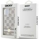 DKNY IML Checkered Mono Pattern & Printed Stripes MagSafe Case for iPhone 15 Plus / 14 Plus - Beige