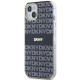 DKNY IML Mono & Stripe MagSafe Case for iPhone 15 Plus / 14 Plus - Black