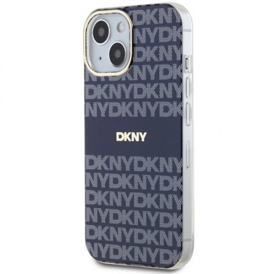 DKNY IML Mono & Stripe MagSafe case for iPhone 15 / 14 / 13 - blue