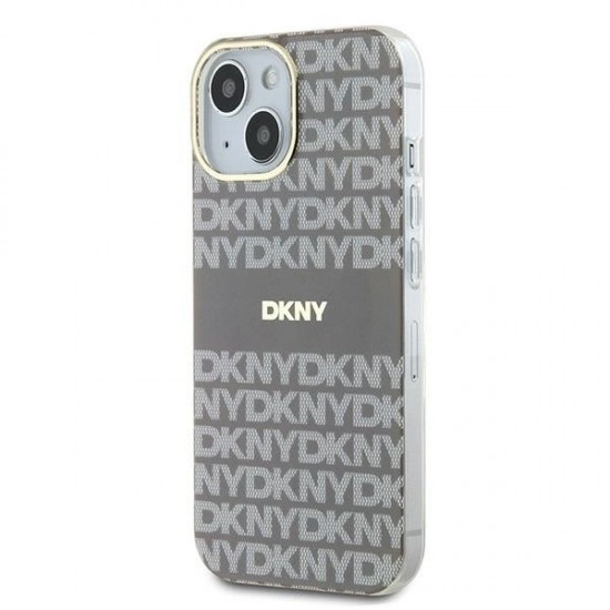 DKNY IML Mono & Stripe MagSafe case for iPhone 15 / 14 / 13 - beige