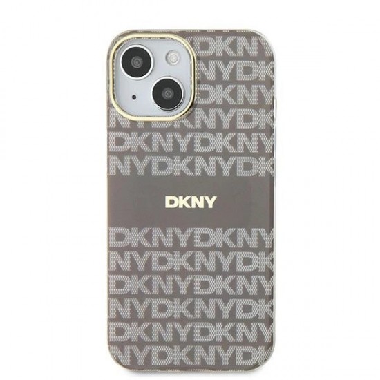 DKNY IML Mono & Stripe MagSafe case for iPhone 15 / 14 / 13 - beige