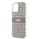 DKNY IML Mono & Stripe MagSafe case for iPhone 15 / 14 / 13 - beige