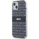 DKNY IML Mono & Stripe MagSafe Case for iPhone 15/14/13 - Black