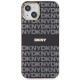 DKNY IML Mono & Stripe MagSafe Case for iPhone 15/14/13 - Black