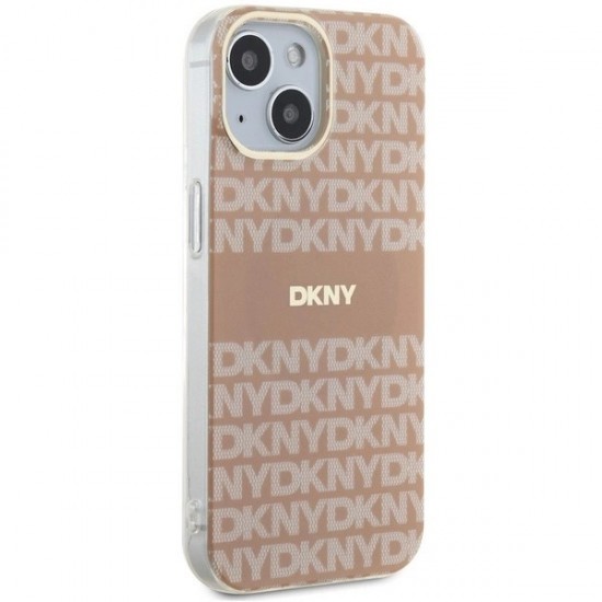DKNY IML Mono & Stripe MagSafe case for iPhone 15 / 14 / 13 - pink